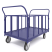 Platform trolley with tubular sides TB 3 (600x1000) wheels d125mm