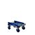 Aluminum folding platform trolley TP 150 And wheels d 100 mm