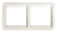 Рамка двойная горизонтальная CLASSICO белая 2302H IN HOME
