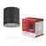 Outdoor Ceiling lamp PBU CYLINDER-1xGX53-NL-BL with backlight Aluminum black IP54 IN HOME