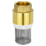 BRV-1-FILTER, Обратный клапан Ø 1 дюйм с пластиковым клапаном и несъемным фильтром