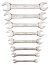 Набор двусторонних рожковых ключей, 8 шт. (6 - 22 мм), пластиковый держатель