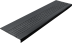 Накладка на ступень резиновая противоскользящая (Проступь) Удлиненная Пятачковая 1200x317x30 / цвет черный