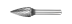 Борфреза твердосплавная G-10-20-FD-06-65