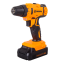 Cordless screwdriver drill Vortex DA-20L-2KA with a set of accessories of 65 items