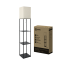 Светильник напольный под лампу этажерка ТНО 10-Е27-NB бежевый абажур, черный корпус IN HOME