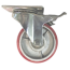 КТ 75-PU Колесо полиуретан поворот. с тормоз.