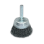 Corrugated cup brush, D50 mm, shank 6 mm, steel corrugated wire STA 0.35 mm, on a cardboard backing