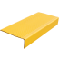 Anti-slip pad on the middle corner step (rubber tread) 750x330x100 mm, yellow