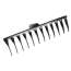 12-tooth rake with twisted tooth