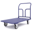 Trolley platform folding handle, pedal. TPSR 5 M (700x1200mm) wheels d160mm.