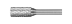 Борфреза твердосплавная A-12,5-25-FD-08-70