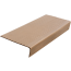 Anti-slip pad on the middle corner step (rubber tread) 750x330x100 mm, beige