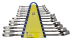 Набор комбинированных ключей, 12 шт. (10 - 32 мм), пластиковый держатель