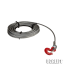Steel construction cable for 500kg winch diameter 6.2mm length 100m with hook