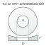 Grinding wheel 23 600 63 305 25A 90 K 6 V 50 drawing 137000