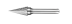 Борфреза твердосплавная M-12,5-25-MD-06-70