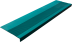 Накладка на ступень резиновая противоскользящая (Проступь) Удлиненная рифленая 1200x300x30 / цвет зеленый