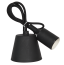 E27 Silicone Cartridge with 1m Cord Black IN HOME