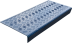 Противоскользящая накладка на ступень средняя облегченная угловая (Проступь резиновая) 750х305х71 мм, синяя
