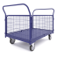 Platform trolley with mesh sides TS 4 (600x1200mm) wheels d 160