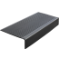 Противоскользящая накладка на ступень средняя угловая (Проступь резиновая) 750х330х100 мм, черная