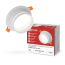 Светильник встраиваемый GX53R-SOFT NL-WH под GX53 c подсветкой, 110х63мм белый IN HOME