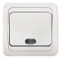 One-key switch with backlight CLASSICO white 2121 IN HOME