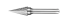 Борфреза твердосплавная M-12,5-25-FD-08-70