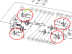 Side support wheel girder on carriage 3T set of 4 pcs