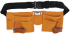 Leather tool belt (pockets: 2 large, 2 medium, 6 small)
