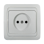 Розетка одинарная CLASSICO белая 2022 IN HOME