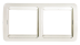 Рамка двойная горизонтальная CLASSICO белая 2302H IN HOME