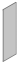 MULTICOLOR Single mounting panel UMK (800x2100) (WxDxH) RAL 7035