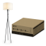 Светильник напольный под лампу ТНО 04-Е27-NB 230В бежевый абажур, черная тренога IN HOME