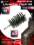 Steel brush D68, pile 0.40, fit M12 thread (14-568) cord brush for cleaning and cleaning holes, channels, heat exchanger, tubes and equipment in furnace, chimney, boiler systems