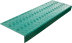 Противоскользящая накладка на ступень большая облегченная угловая (Проступь резиновая) 1000*305*71 мм, зеленая