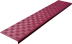 Противоскользящая накладка на ступень Длинная-max угловая (Проступь резиновая) 1500х300х30, красная