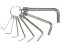 Набор шестигранных ключей, никелированных, метрических, 8 шт. (2 - 10 мм), на кольце