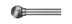 Borfresa carbide D-12,5-11- FD-08-56