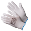 White nylon gloves with white polyurethane Gward White
