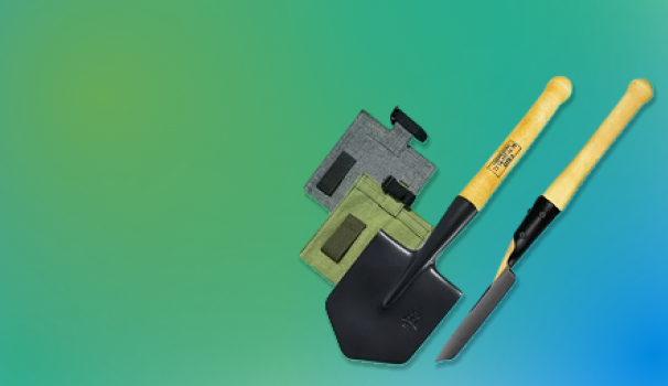 Sapper shovels from the DIF Company. One tool is suitable for all conditions.