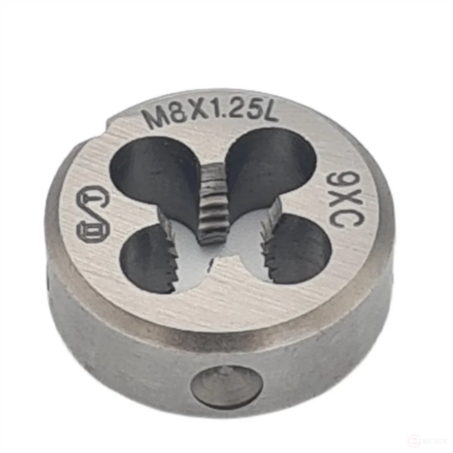 Плашка М 8х1,25 (Ф25) 9ХС 6g левая (ОТ) (1*5)