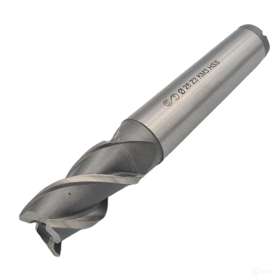 End milling cutter k/xv 25x45x147 z-3 KM3 HSS (FROM)