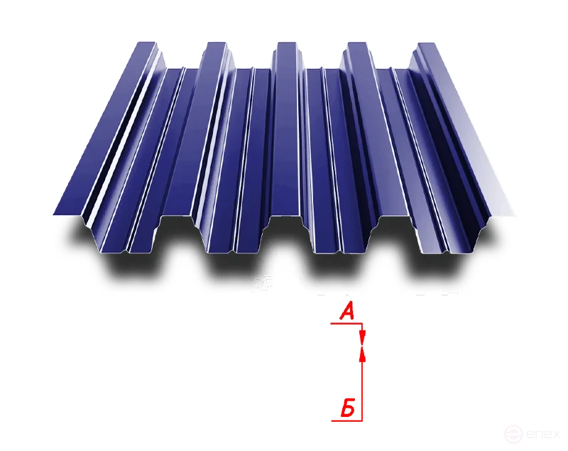 Профлист Н75 750/800 0.7 мм RAL 5002