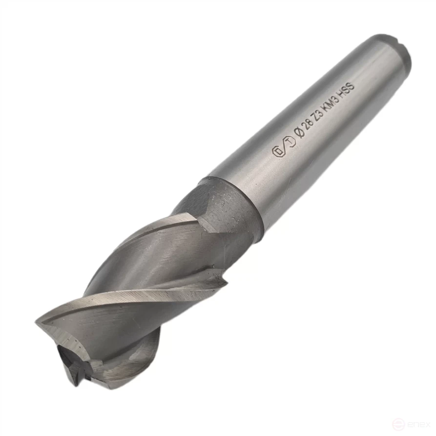 End milling cutter k/xv 28x45x147 z-3 KM3 HSS (FROM)