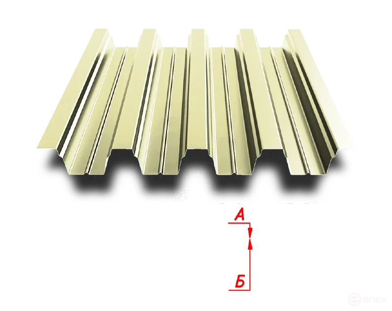 Профлист Н75 750/800 0.5 мм RAL 1014
