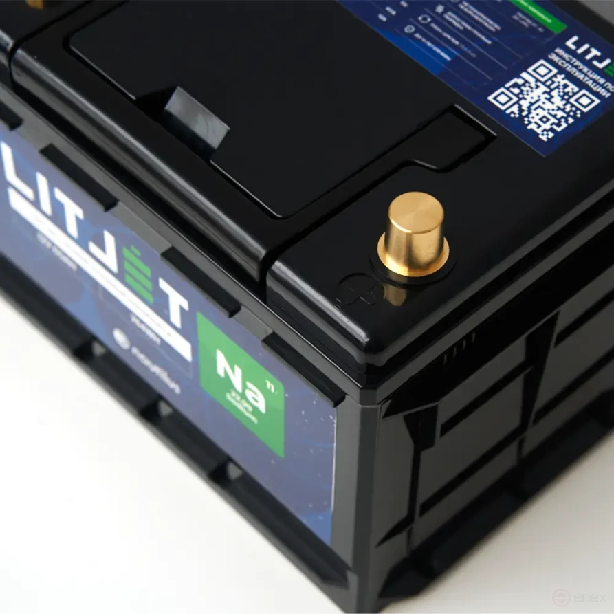 Sodium battery starter traction LITJET Na+ 12V 60Ah 744Wh 1490CCA