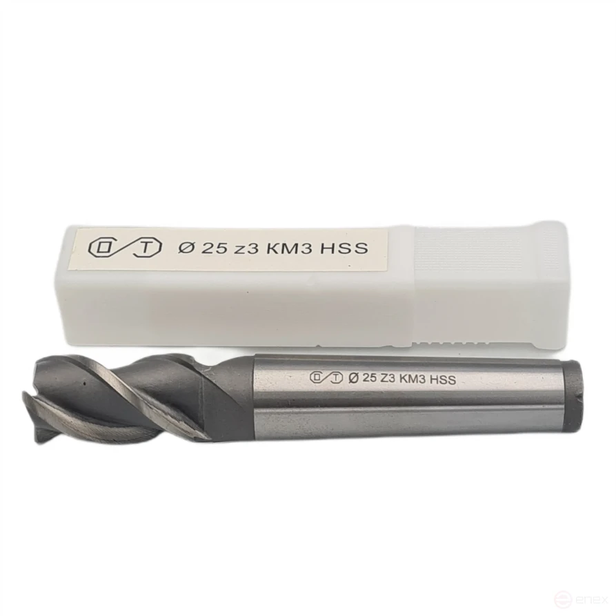 End milling cutter k/xv 25x45x147 z-3 KM3 HSS (FROM)