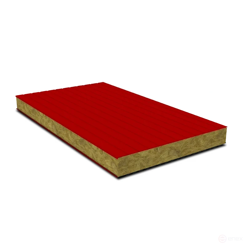 Sandwich panel wall 180 mm mineral wool